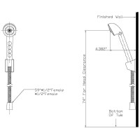 US Wohnmobil Trailer Badezimmer Duscharmatur inkl. Schlauchsatz