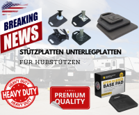 Stromberg Carlson®EPDM Gummipad-Set – Stabile Unterlage für Hubstütze Wagenheber 4 Stück