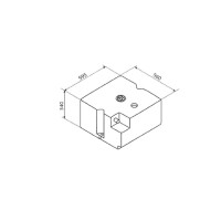 Sitzbanktank 100 Liter Wassertank natur V20-07