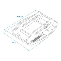 Stützplatten mit Feder - Set von 4 Stück