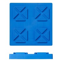 Stützplatten stapelbar 21x21x3,3cm - Set von 4 Stück