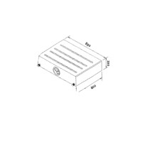 Frischwassertank universal 100 Liter anthrazit 265